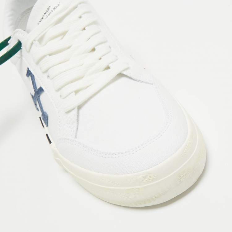 Pre Owned Off-White White Canvas Oversized Sneakers Size 41