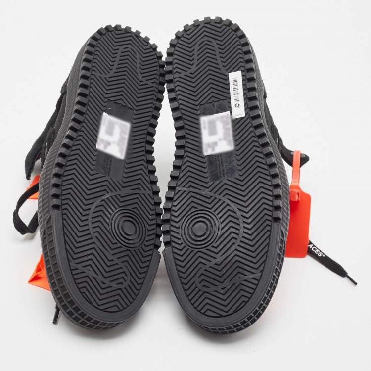 Pre Owned Off-White Black Suede and Canvas Off Court 3.0 High Top Sneakers Size 40