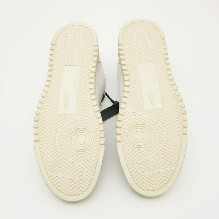 Pre Owned Off-White Tricolor Suede and Canvas 5.0 Low Top Sneakers Size 43