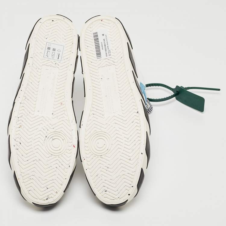 Pre Owned Off-White White Canvas high Top Sneakers Size 42