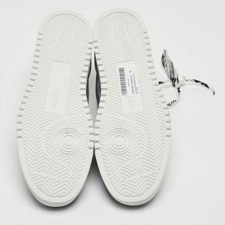 Pre Owned Off-White Blue/Grey Suede 2.0 Low Top Sneakers Size 41
