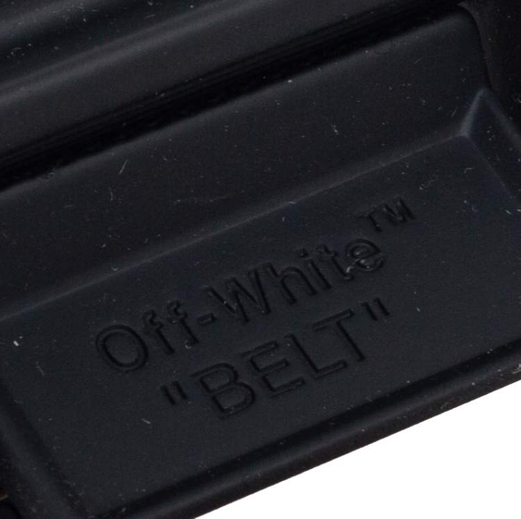 Pre Owned Off-White Grey-Black Nylon Industrial Belt 200CM