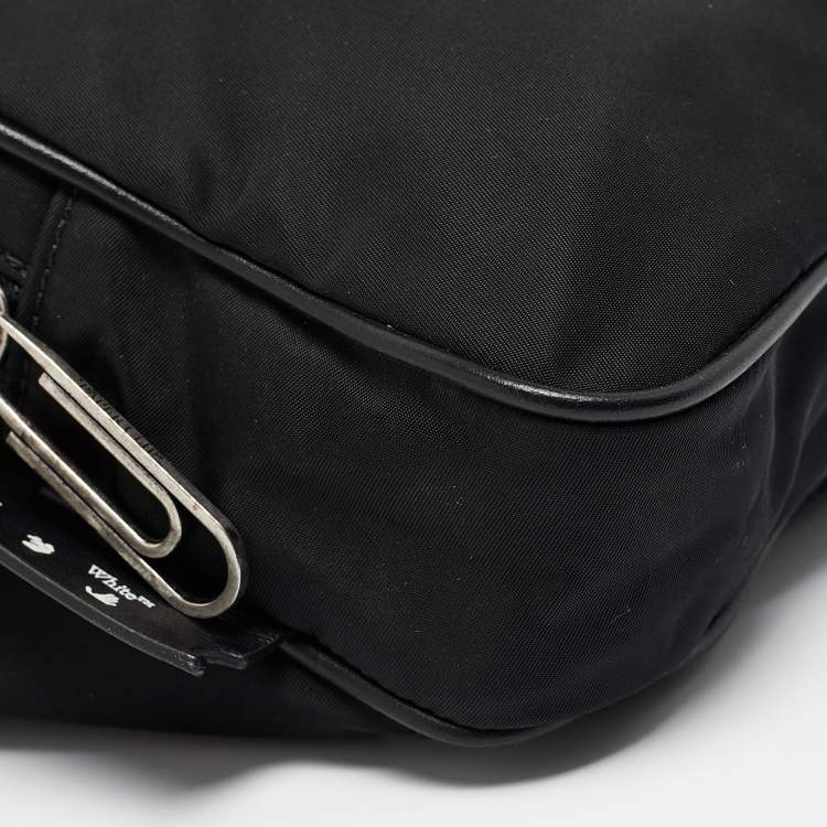 Pre Owned Off-White Black Nylon Arrow Tuc Belt Bag