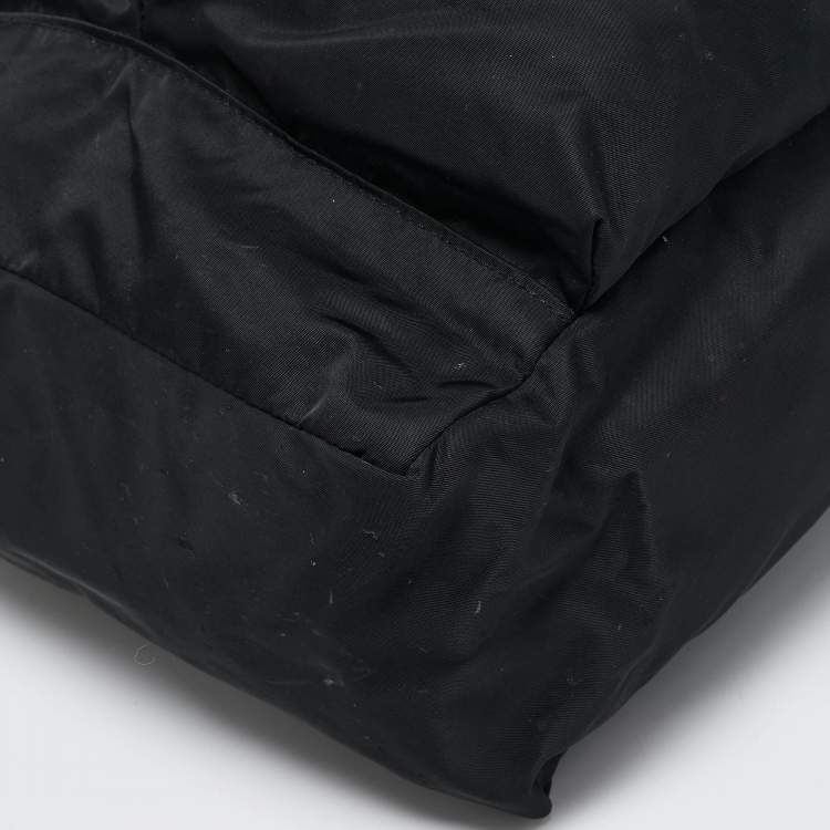 Pre Owned Off-White Black Nylon Arrow Print Backpack