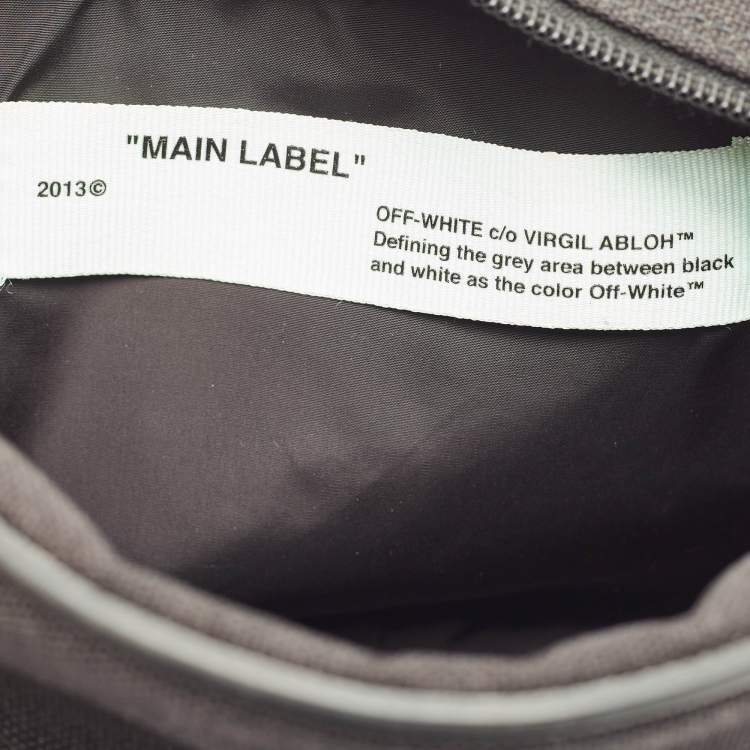 Pre Owned Off-White Black Canvas Industrial Camera Crossbody Bag