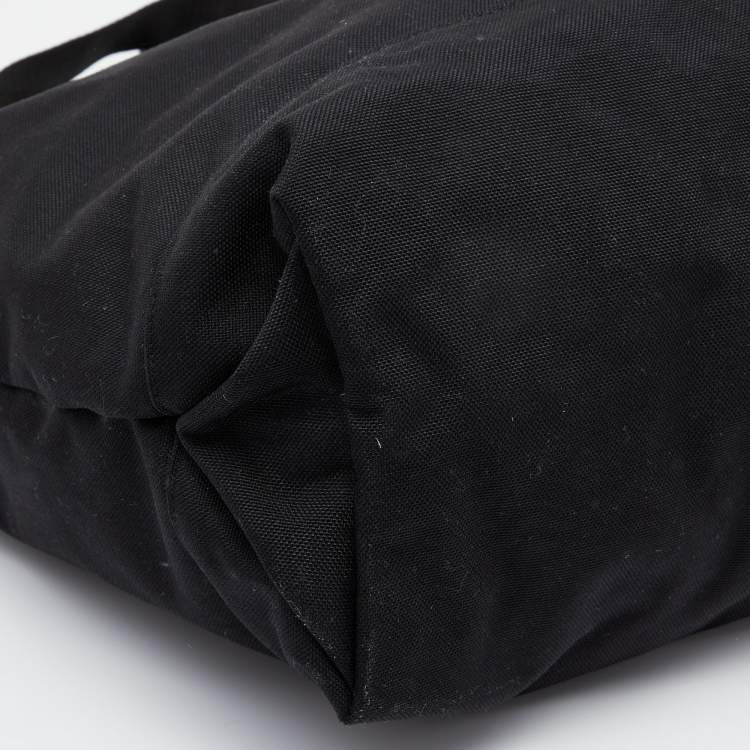 Pre Owned Off-White Black Canvas "Goods" Quote Tote