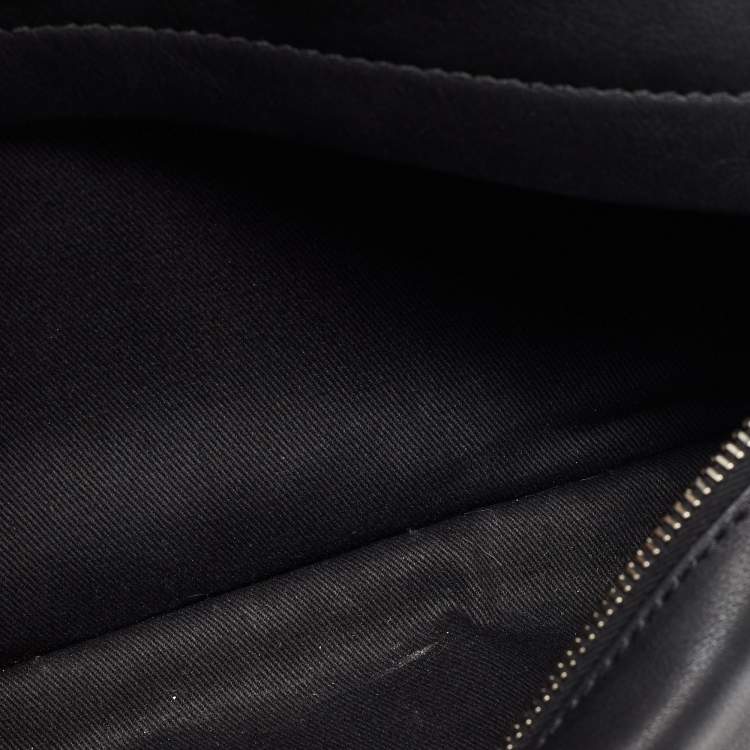 Pre Owned Off-White Black/Grey Leather Backpack