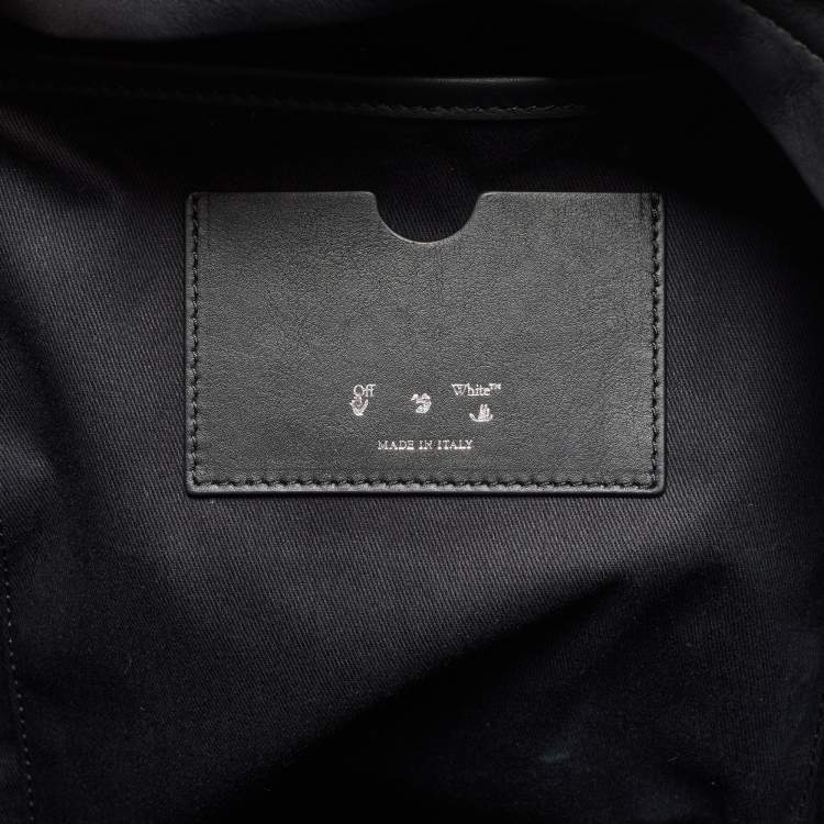 Pre Owned Off-White Black/Grey Leather Backpack