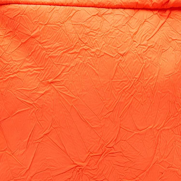 Pre Owned Off-White Neon Orange Nylon Sling Bag