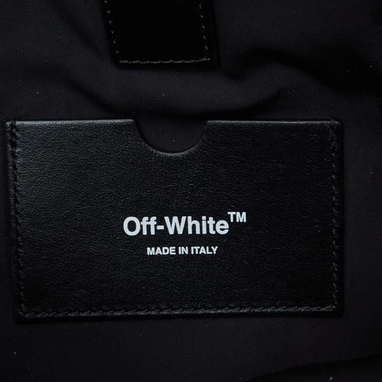 Pre Owned Off-White Neon Orange Nylon Sling Bag