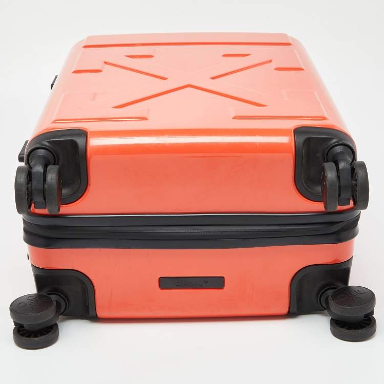 Pre Owned Off-White x Rimowa Orange PVC Virgil Abloh Suitcase