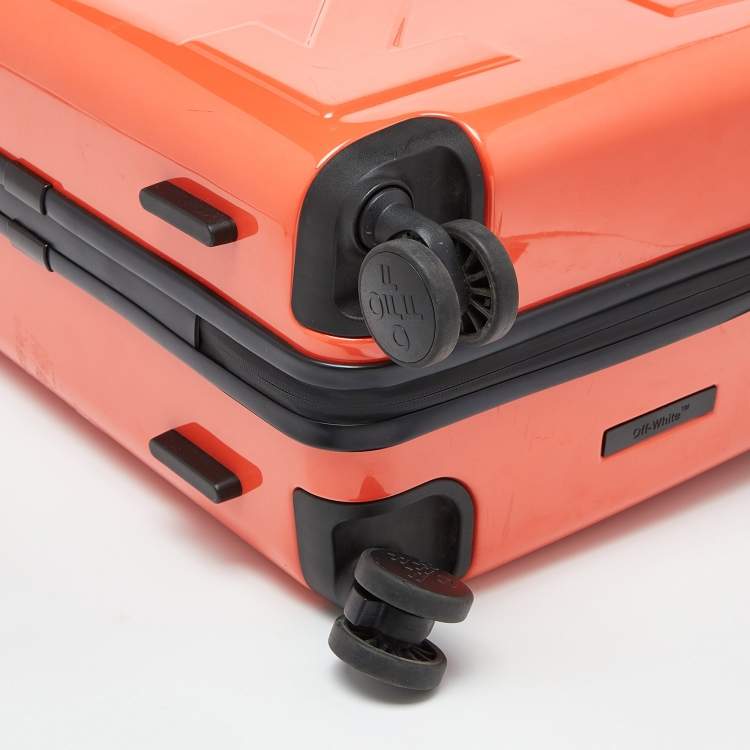 Pre Owned Off-White x Rimowa Orange PVC Virgil Abloh Suitcase