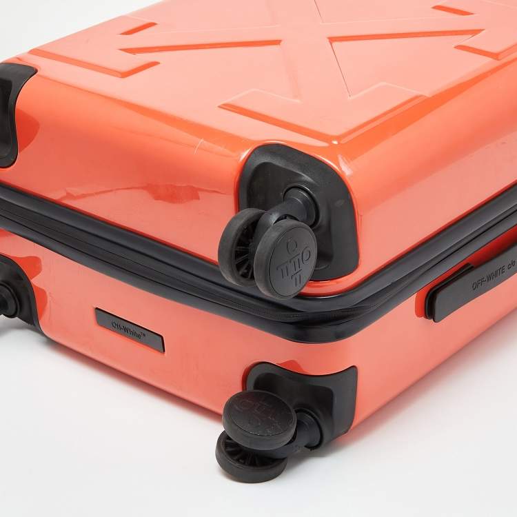 Pre Owned Off-White x Rimowa Orange PVC Virgil Abloh Suitcase