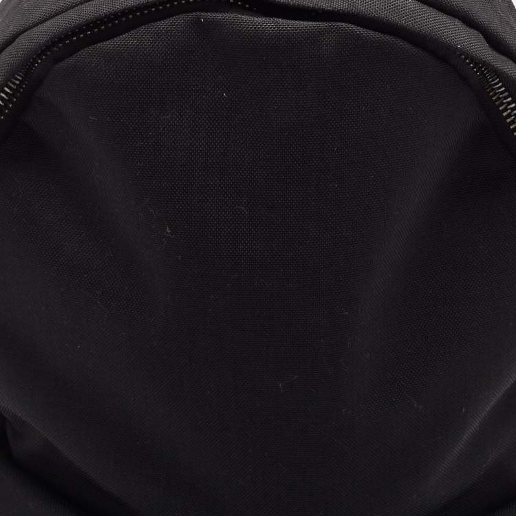 Pre Owned Off-White Black Canvas Quote Backpack