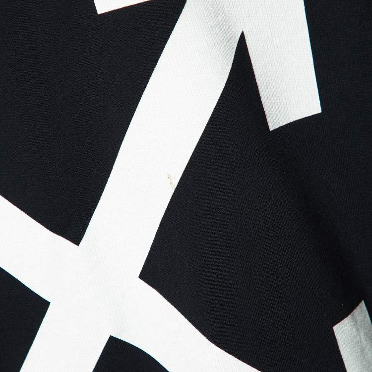 Pre Owned Off-White Black Arrow Print Cotton Crew Neck Sweatshirt XS
