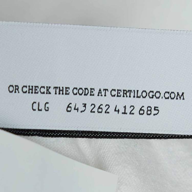 Pre Owned Off-White White Printed Full Sleeve T-Shirt XS