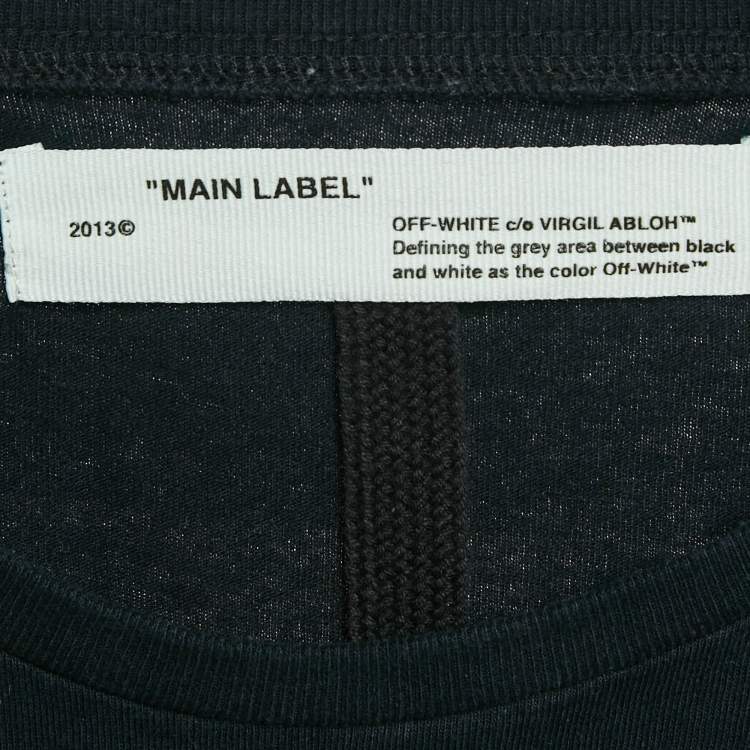 Pre Owned Off-White Black Arrow Print Cotton Oversized T-Shirt M