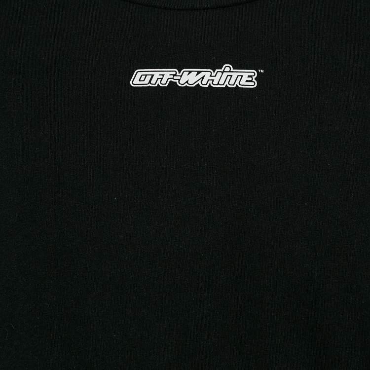 Pre Owned Off-White Black Arrow Print Cotton Jersey T-Shirt XL