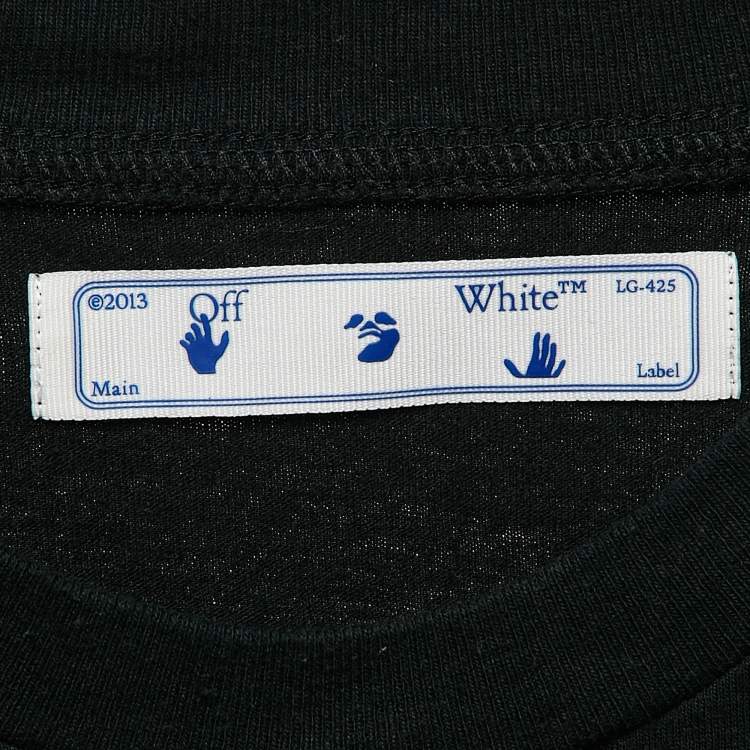 Pre Owned Off-White Black Arrow Print Cotton Jersey T-Shirt XL