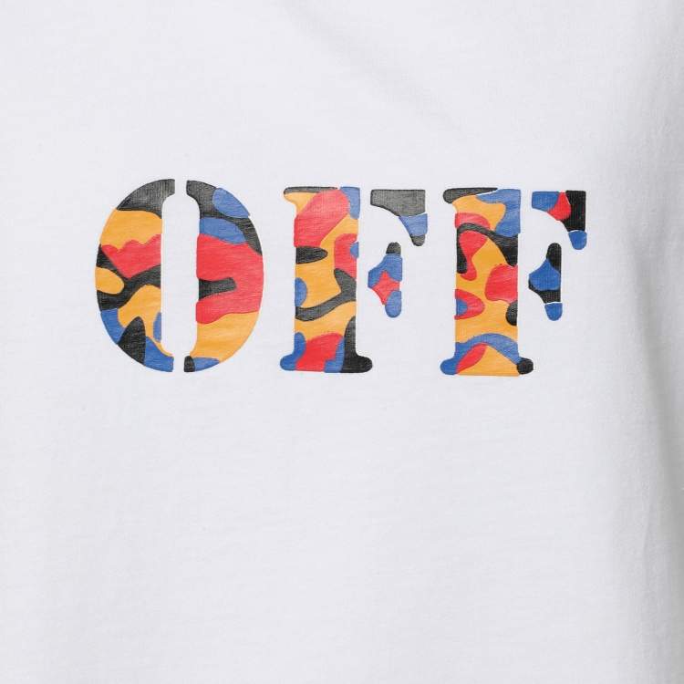 Pre Owned Off-White White Cotton Logo Print Vest XL