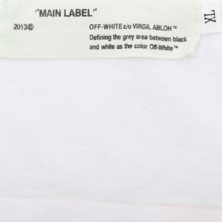 Pre Owned Off-White White Cotton Logo Print Vest XL