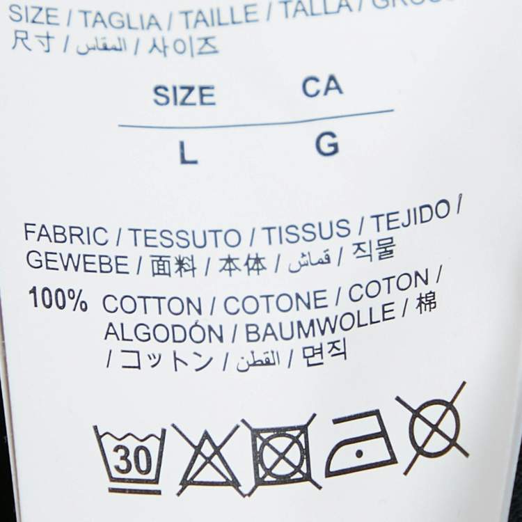 Pre Owned Off-White Black Logo Print Cotton Hooded Sweatshirt L