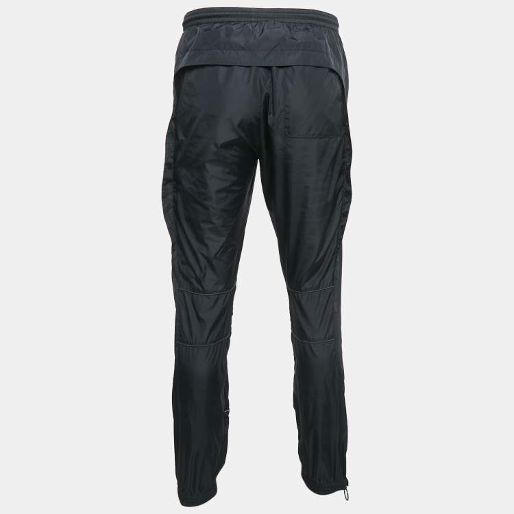 Pre Owned Off-White Black Nylon Windbreaker Track Pants L