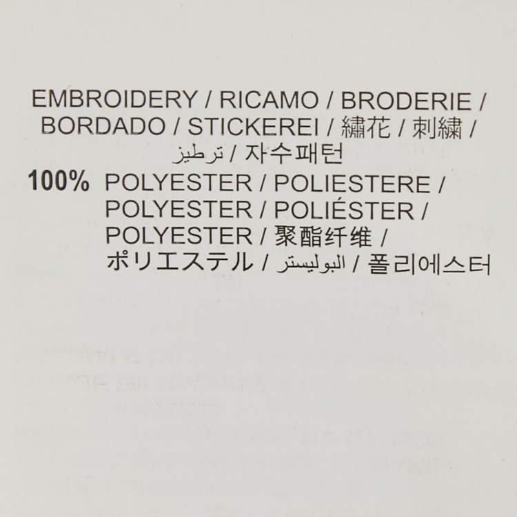 Pre Owned Off-White White Embroidered Cotton Crew Neck Oversized T-Shirt M