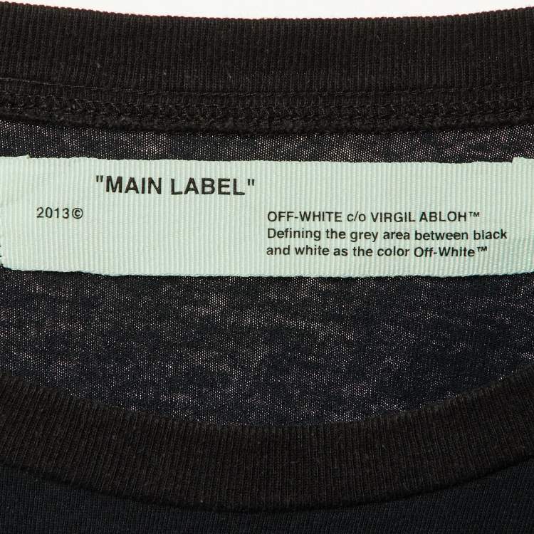 Pre Owned Off-White Black Arrow Print Cotton Oversized T-Shirt S