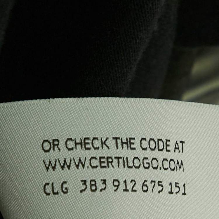 مملوكة مسبقًا Off-White Black Mary Print Cotton Crew Neck T-Shirt XS