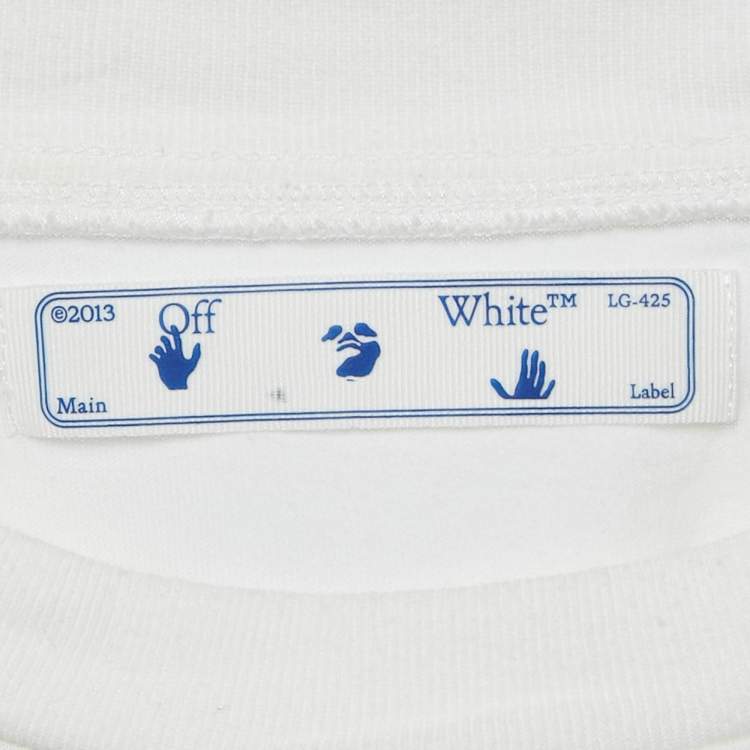 مملوكة مسبقًا Off-White White Caravaggio Print Cotton Oversized T-Shirt L