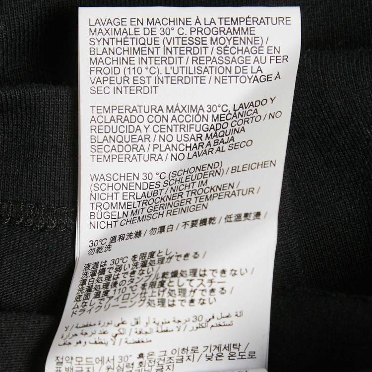 Pre Owned Off-White Black Acrylic Arrow Print Cotton T-Shirt L