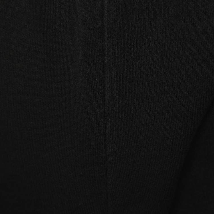 Pre Owned Off-White Black Cotton Logo Short S