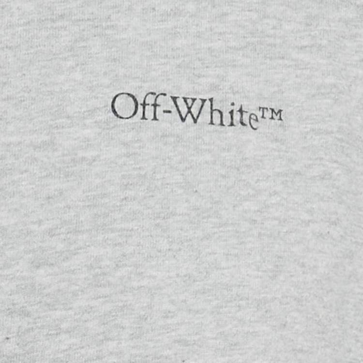 مملوكة مسبقًا Off-White Grey Jumbo Arrow Printed Cotton Knit Oversized T-Shirt M