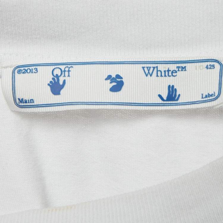 Pre Owned Off-White White Caravaggio Painting Printed Cotton Knit T-Shirt XXL