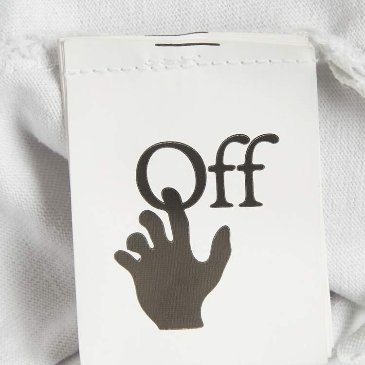 Pre Owned Off-White White Caravaggio Painting Printed Cotton Knit T-Shirt XXL