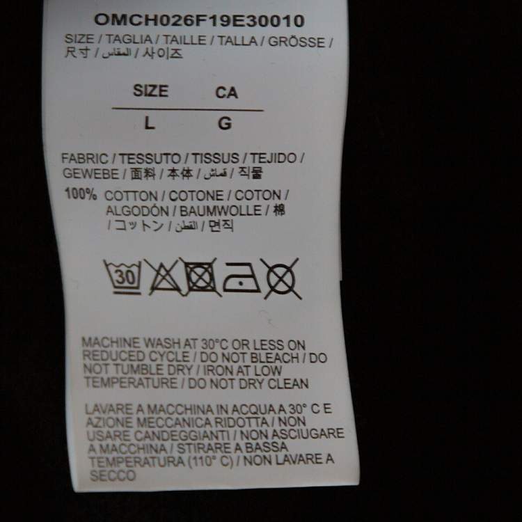Pre Owned Off White Black Knit Diagonals Track Pants L