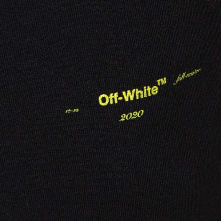 Pre Owned Off White Black Knit Diagonals Track Pants L