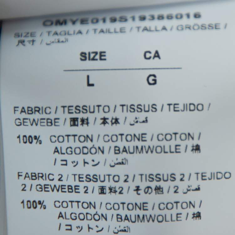 Pre Owned Off-White Light Blue Denim Toned Effect Layered Jacket L