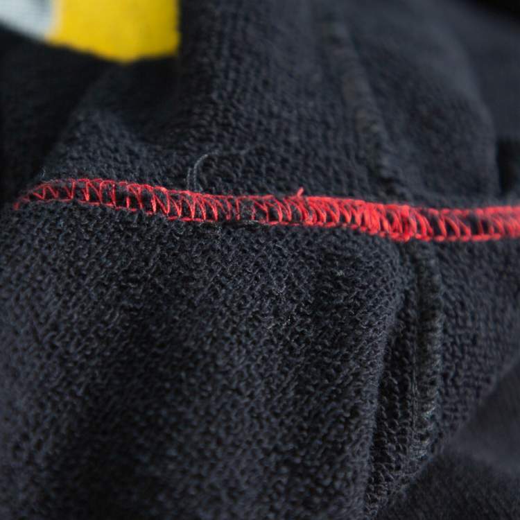 Pre Owned Off-White X Undercover Black Logo Printed Cotton Hoodie M