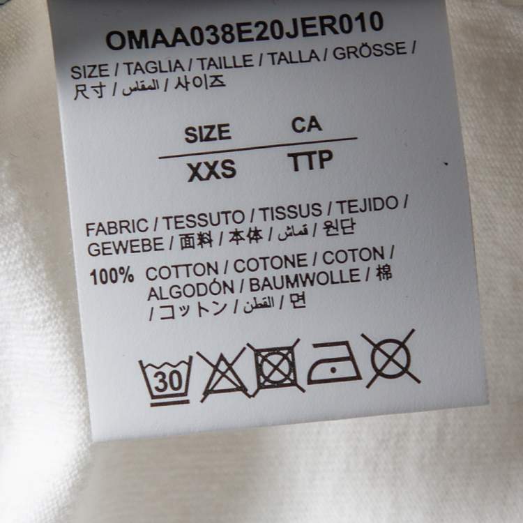 Pre Owned OFF-White White Cotton Monalisa Printed Crewneck T-Shirt XXS