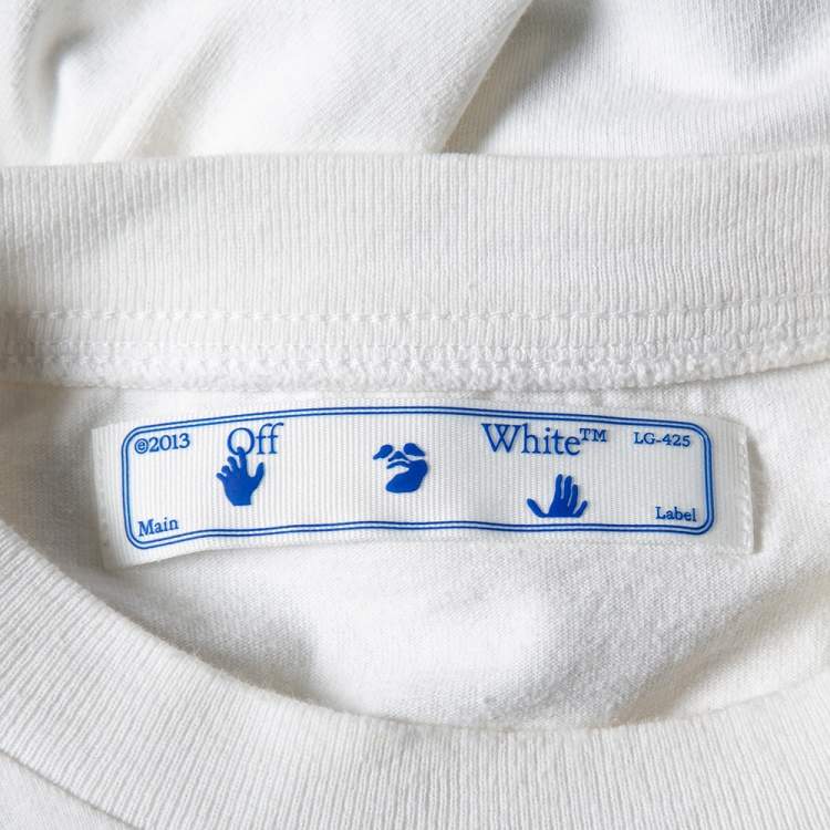 Pre Owned OFF-White White Cotton Monalisa Printed Crewneck T-Shirt XXS