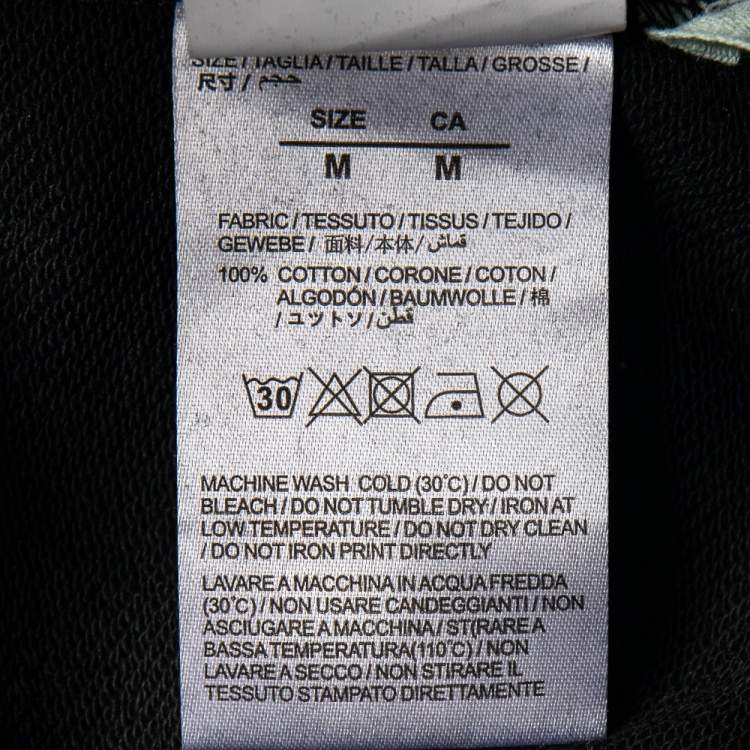 Pre Owned Off-White Black Printed Jersey Caravaggio Lounge Joggers M 