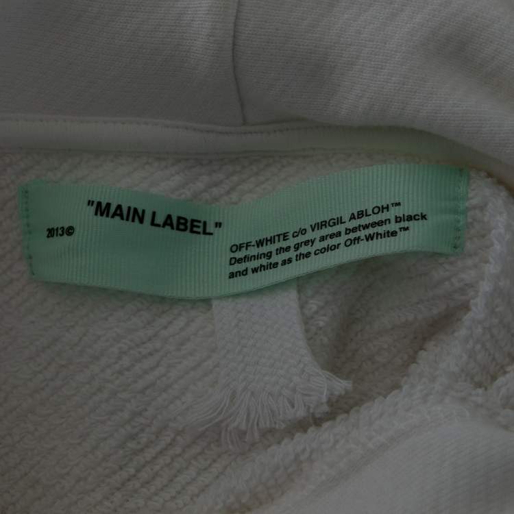 Pre Owned Off-White White Cotton Bart Simpson Teenager Hoodie M