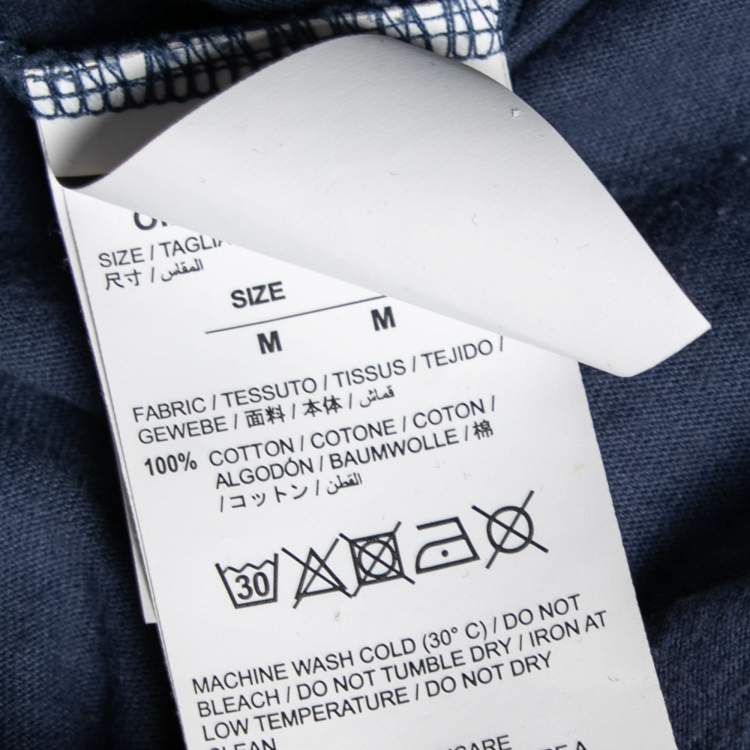 Pre Owned Off-White Blue 1863 Impressionism Print Cotton Short Sleeve T-Shirt M 