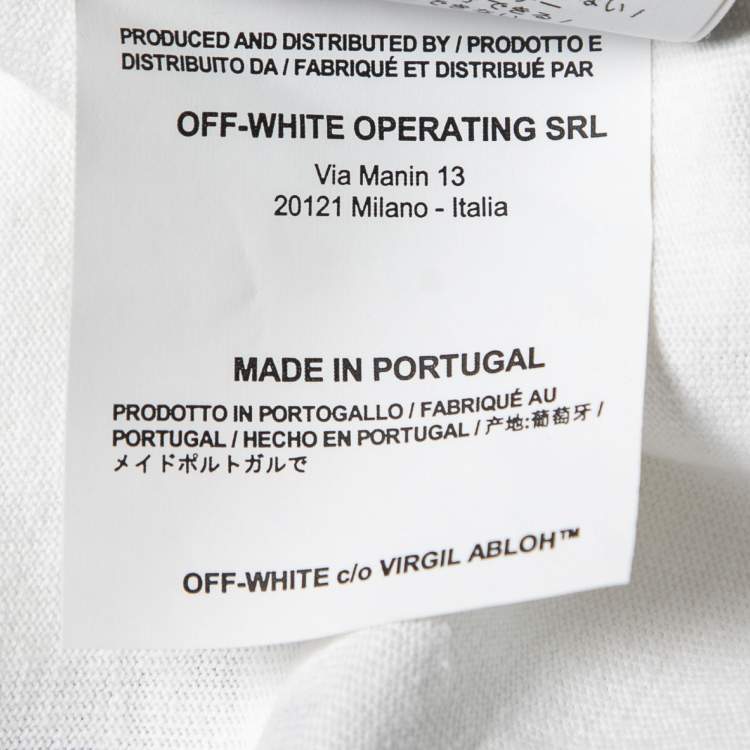 Pre Owned Off-White 2/5 Dondi Print White Cotton T-Shirt M