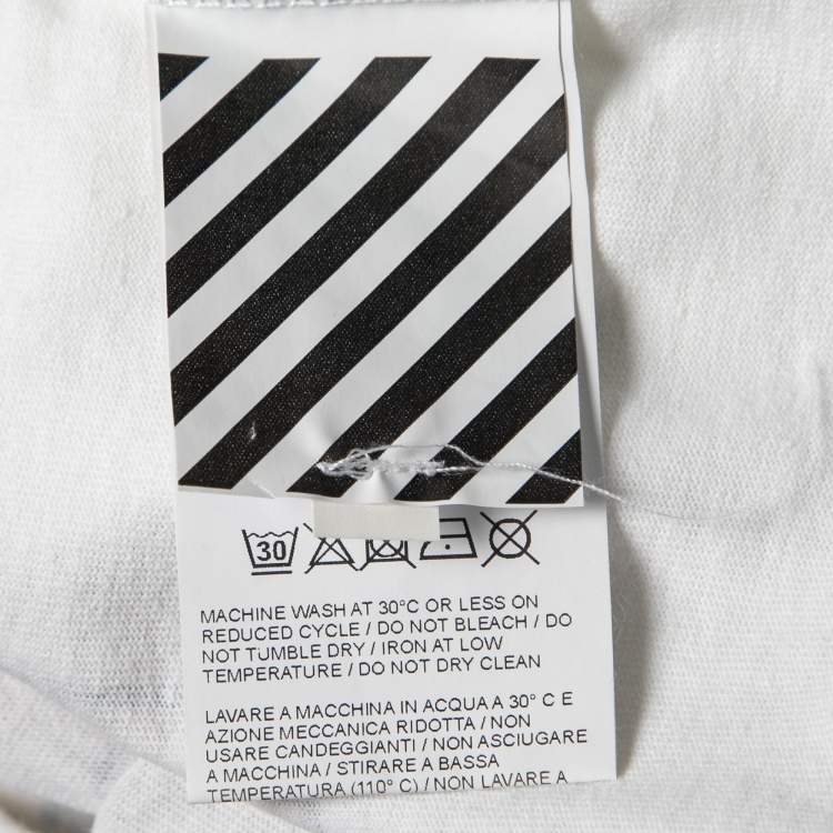 Pre Owned Off-White 2/5 Dondi Print White Cotton T-Shirt M