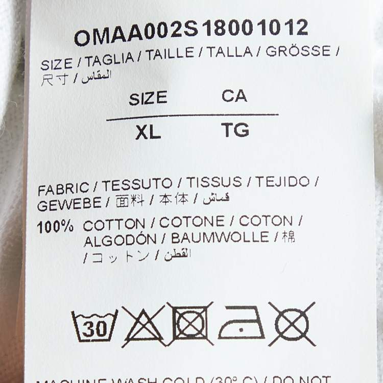 Pre Owned Off-White White Monalisa Printed Cotton Knit Oversized T-Shirt XL