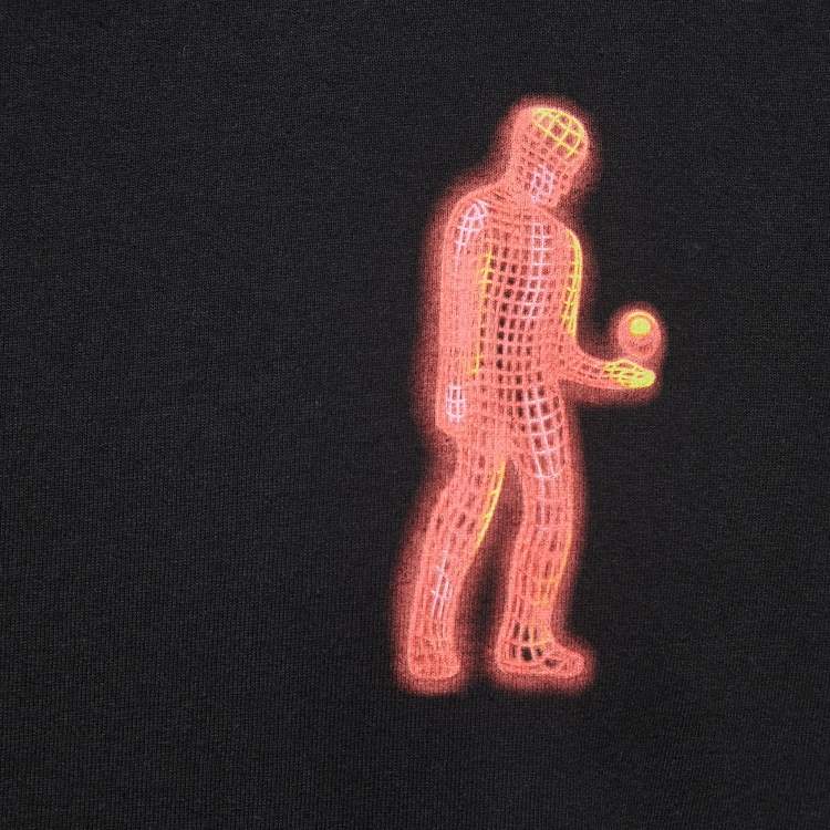 Pre Owned Off-White Black Printed Cotton Crew Neck Half Sleeve T-Shirt L