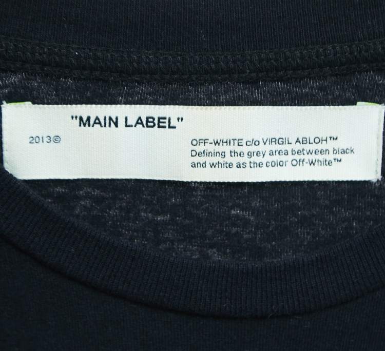 Pre Owned Off-White Black Graphic Logo Print Cotton Half Sleeve T-Shirt S